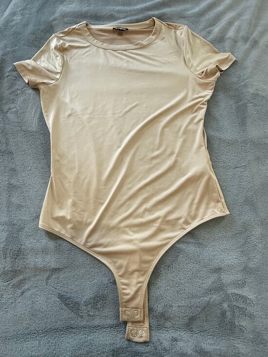 Express Tops - Women's Tan Bodysuit by Express
